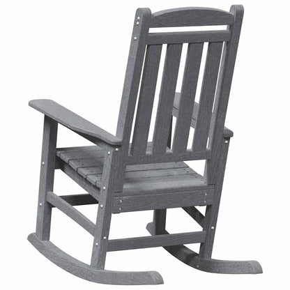 Rocking Chair 2 pcs Light Grey 92 x 70 x 108 cm Polyethylene