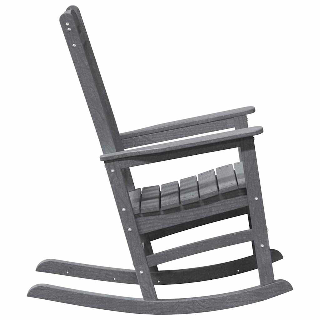 Rocking Chair 2 pcs Light Grey 92 x 70 x 108 cm Polyethylene