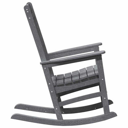 Rocking Chair 2 pcs Light Grey 92 x 70 x 108 cm Polyethylene