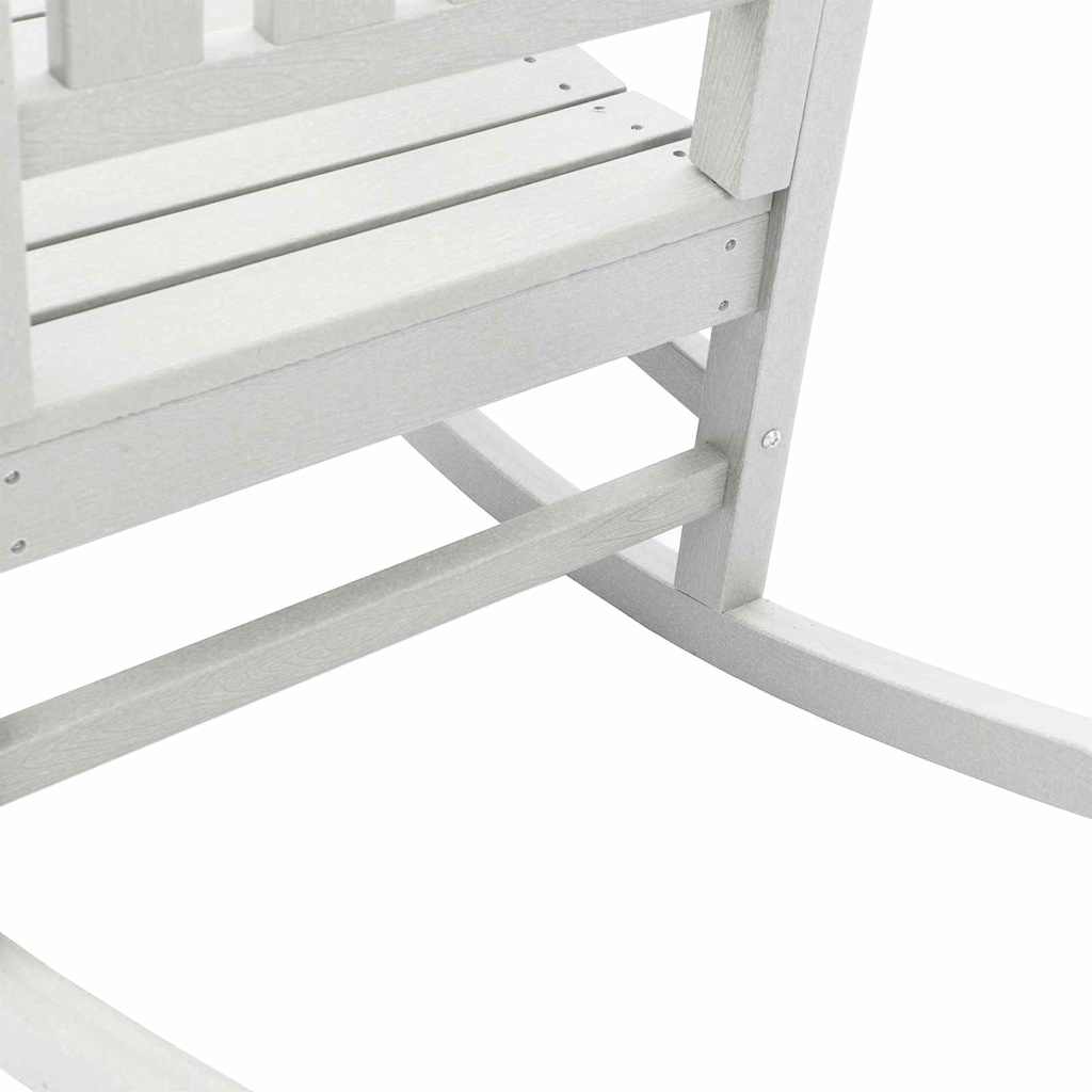 Rocking Chair 3 pcs White Polyethylene
