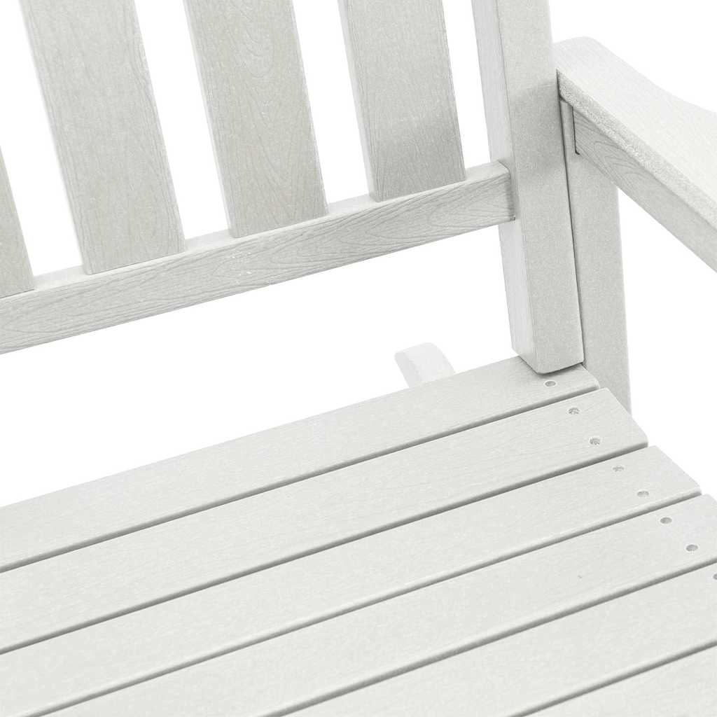 Rocking Chair 3 pcs White Polyethylene