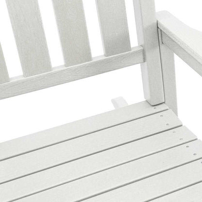 Rocking Chair 3 pcs White Polyethylene