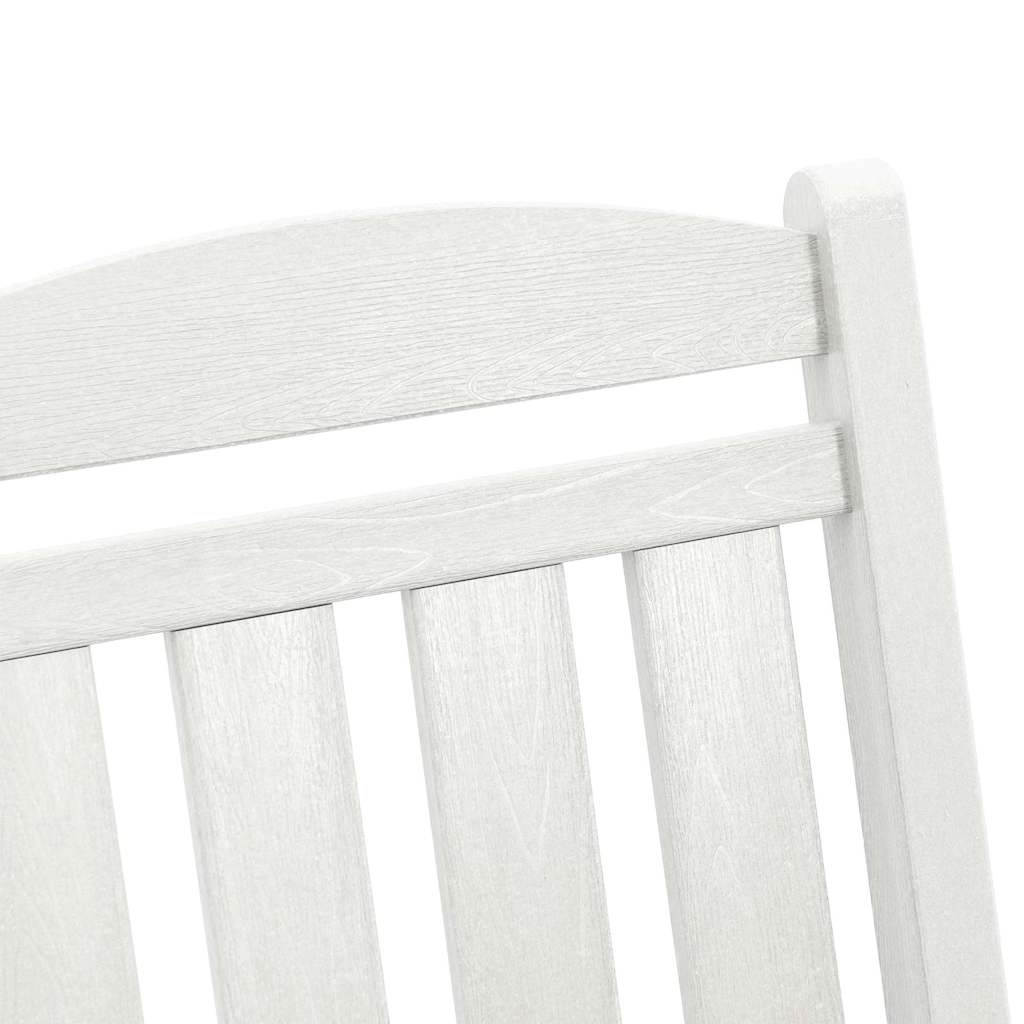 Rocking Chair 3 pcs White Polyethylene