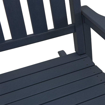 Rocking Chair 3 pcs Navy Polyethylene