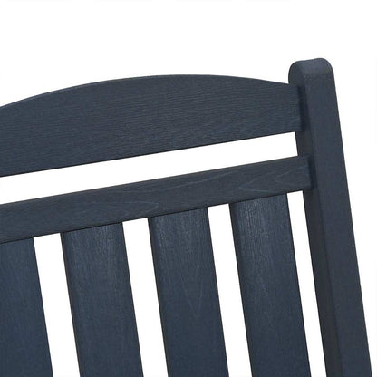 Rocking Chair 3 pcs Navy Polyethylene