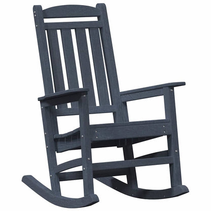 Rocking Chair 3 pcs Navy Polyethylene