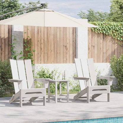 Garden Chair 2 pcs White 80.5 x 74.5 x 92 cm Polyethylene