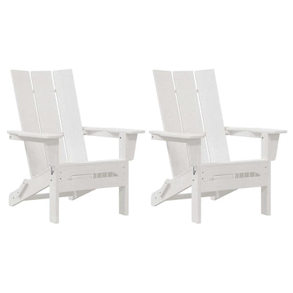 Garden Chair 2 pcs White 80.5 x 74.5 x 92 cm Polyethylene