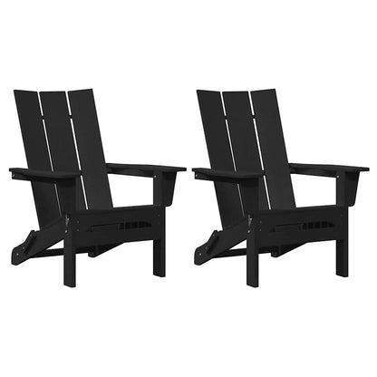 Garden Chair 2 pcs Black 80.5 x 74.5 x 92 cm Polyethylene