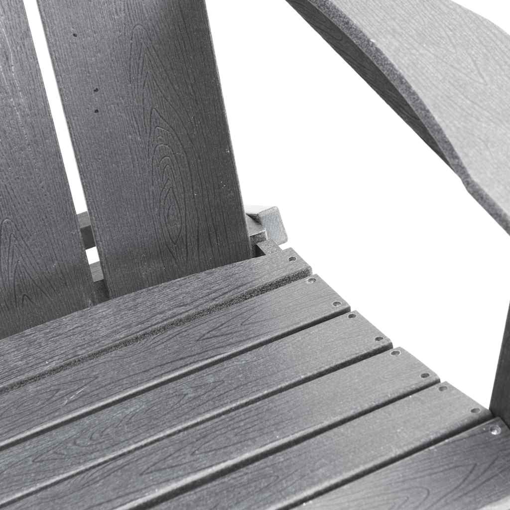Garden Chair 2 pcs Light Grey 80.5 x 74.5 x 92 cm Polyethylene