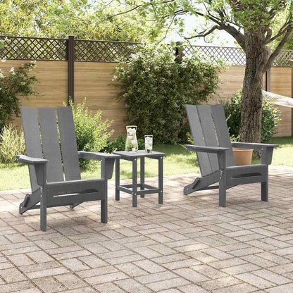 Garden Chair 2 pcs Light Grey 80.5 x 74.5 x 92 cm Polyethylene