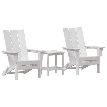 Garden Chair 3 pcs White 80.5 x 74.5 x 92 cm Polyethylene