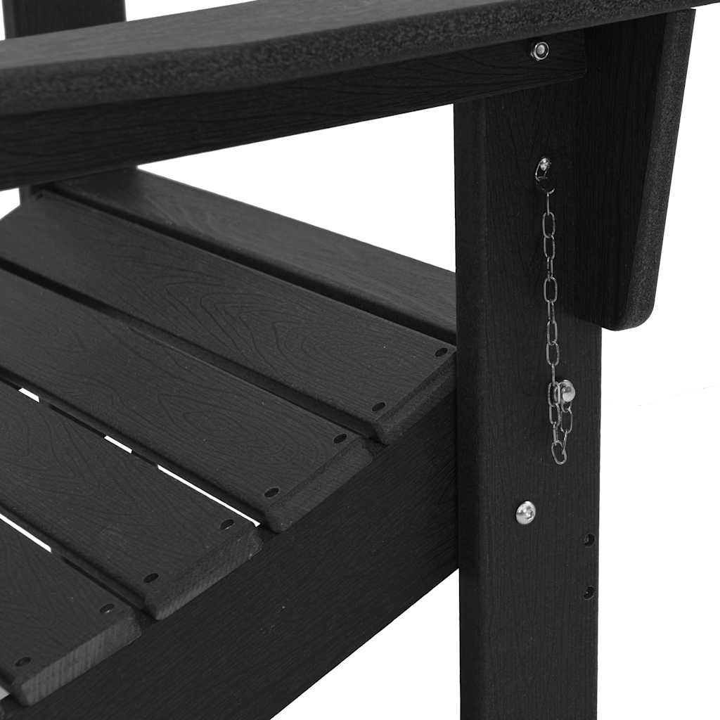 Garden Chair 3 pcs Black 80.5 x 74.5 x 92 cm Polyethylene