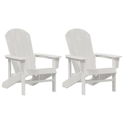 Garden Chair 2 pcs White 82 x 74 x 92 cm Polyethylene