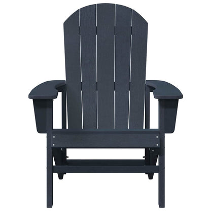 Garden Chair 2 pcs Navy 82 x 74 x 92 cm Polyethylene