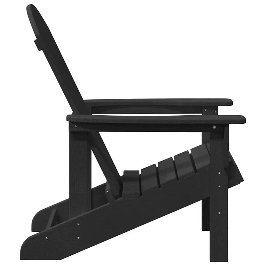 Garden Chair 2 pcs Black 82 x 74 x 92 cm Polyethylene