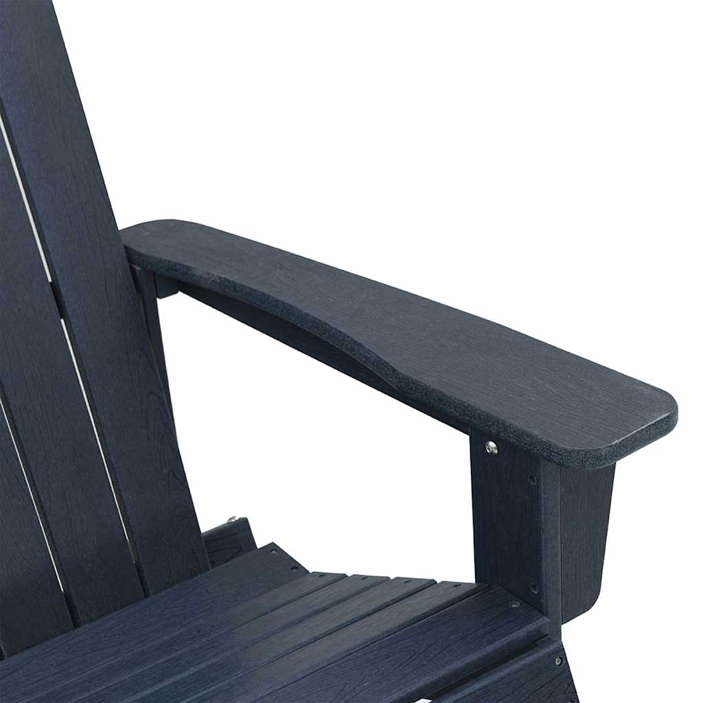 Adirondack Rocking Chairs 2 pcs Navy Blue HDPE