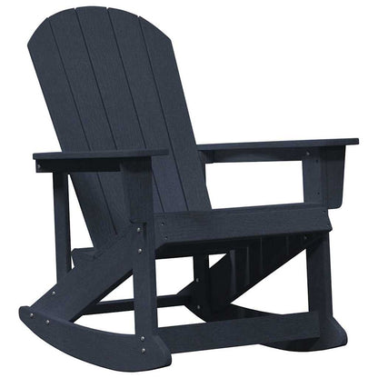 Adirondack Rocking Chairs 2 pcs Navy Blue HDPE