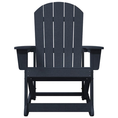 Adirondack Rocking Chairs 2 pcs Navy Blue HDPE