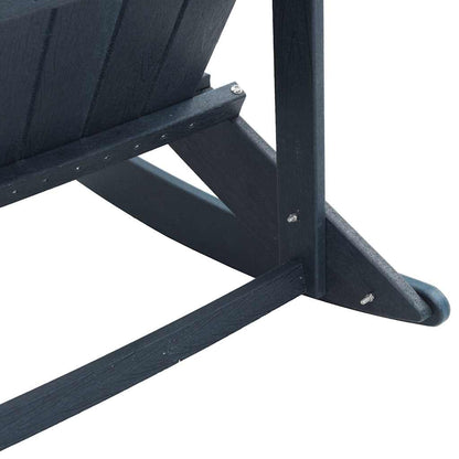 Garden Lounge Set 3 pcs Navy Blue HDPE