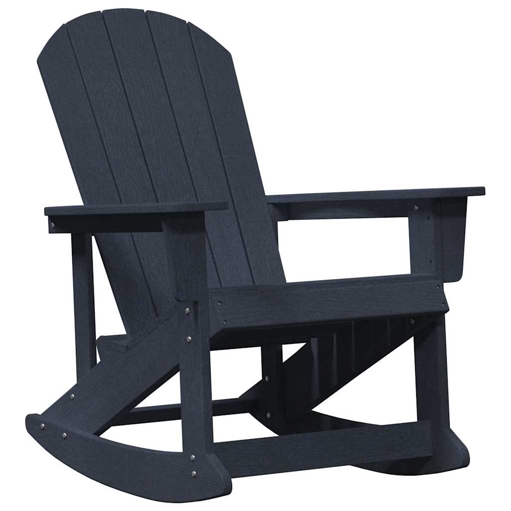 Garden Lounge Set 3 pcs Navy Blue HDPE