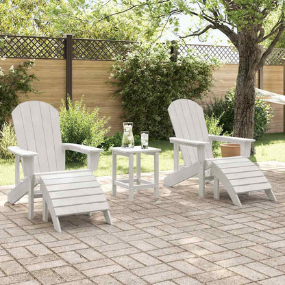 Garden Chair 2 pcs White 83 x 74 x 92 cm Polyethylene