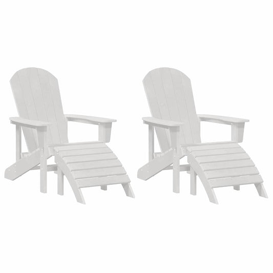 Garden Chair 2 pcs White 83 x 74 x 92 cm Polyethylene