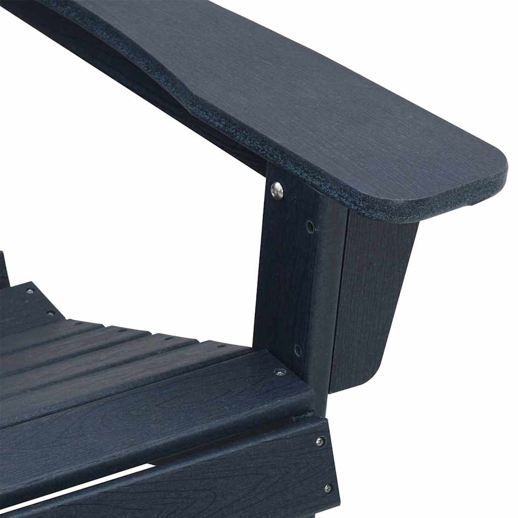 Garden Chair 2 pcs Navy 83 x 74 x 92 cm Polyethylene