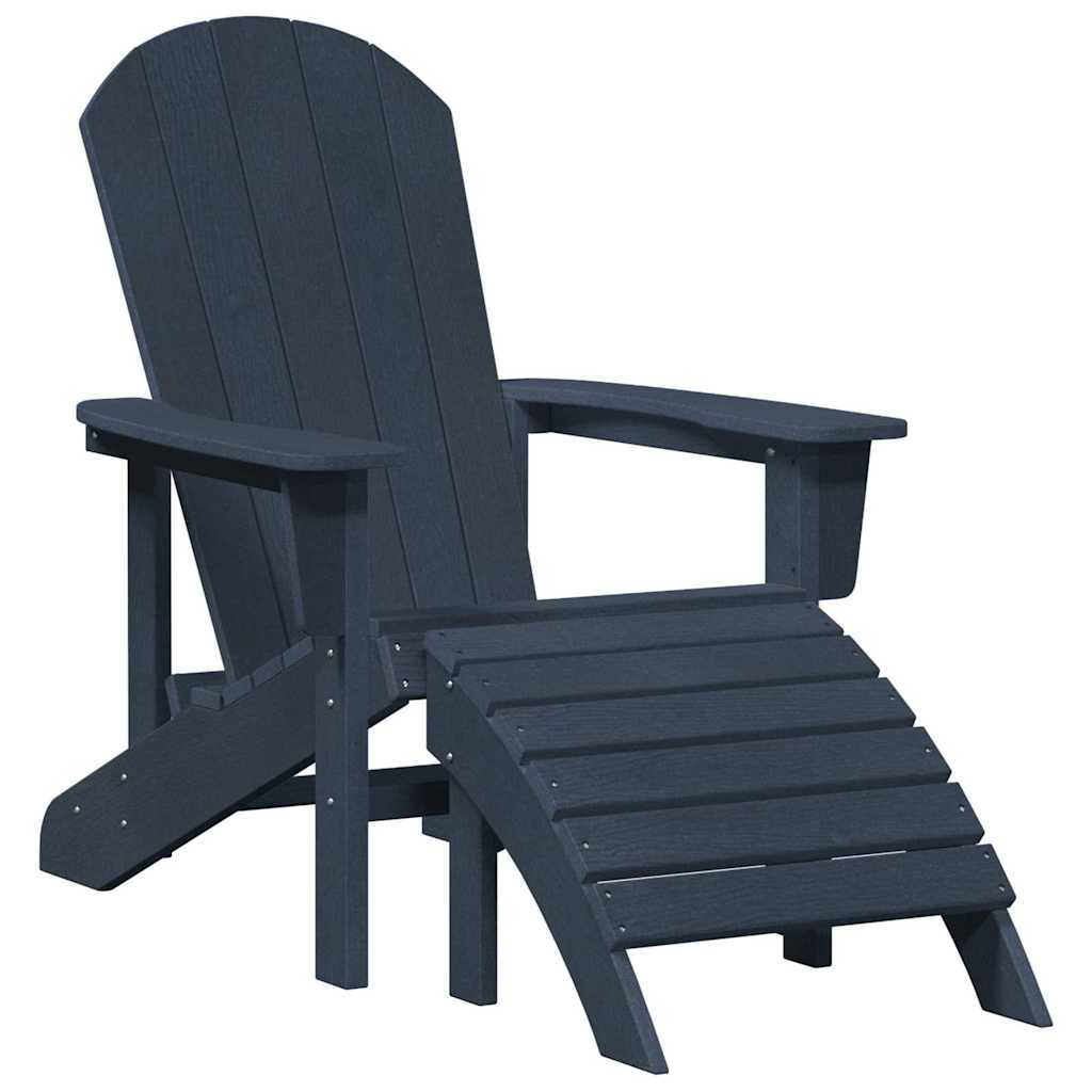 Garden Chair 2 pcs Navy 83 x 74 x 92 cm Polyethylene