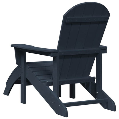 Garden Chair 2 pcs Navy 83 x 74 x 92 cm Polyethylene