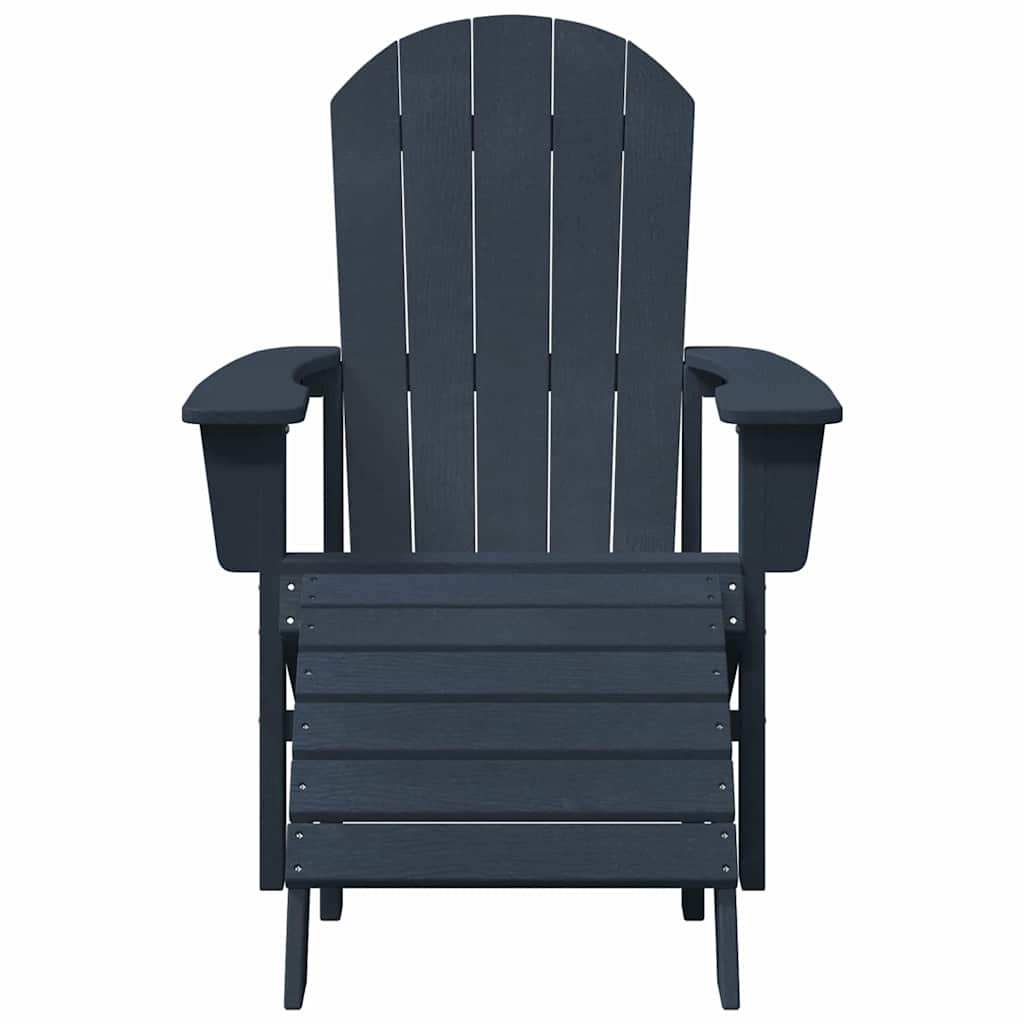Garden Chair 2 pcs Navy 83 x 74 x 92 cm Polyethylene