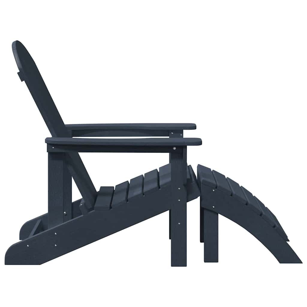 Garden Chair 2 pcs Navy 83 x 74 x 92 cm Polyethylene