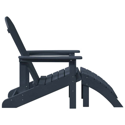 Garden Chair 2 pcs Navy 83 x 74 x 92 cm Polyethylene