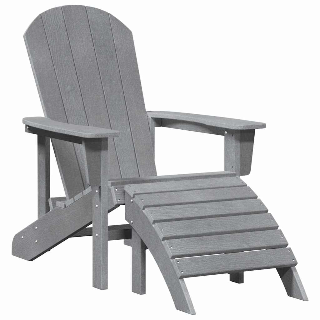Garden Chair 2 pcs Light Grey 83 x 74 x 92 cm Polyethylene