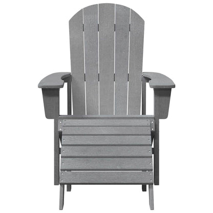 Garden Chair 2 pcs Light Grey 83 x 74 x 92 cm Polyethylene