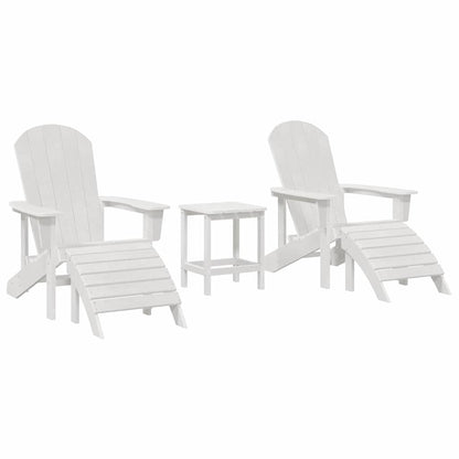 Garden Chair 3 pcs White Polyethylene