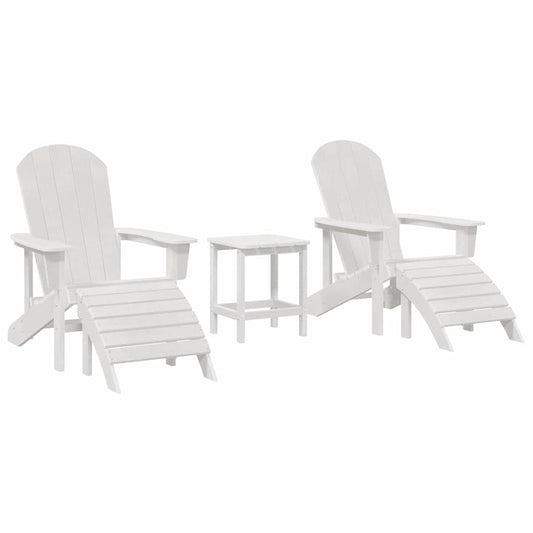 Garden Chair 3 pcs White Polyethylene