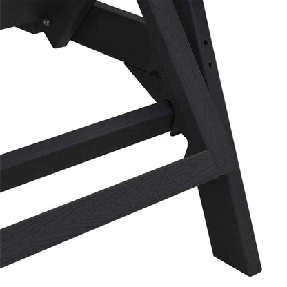 Sun Lounger 2 pcs Black 195.5 x 53 x 98.5 cm Polyethylene