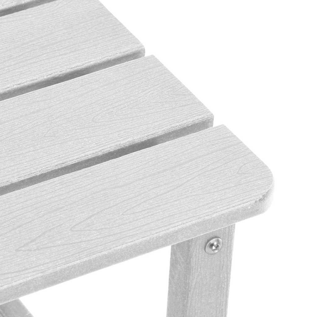 Sun Lounger Reclining 3 pcs White Polyethylene