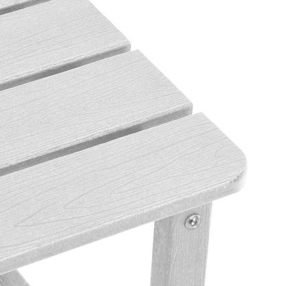 Sun Lounger Reclining 3 pcs White Polyethylene
