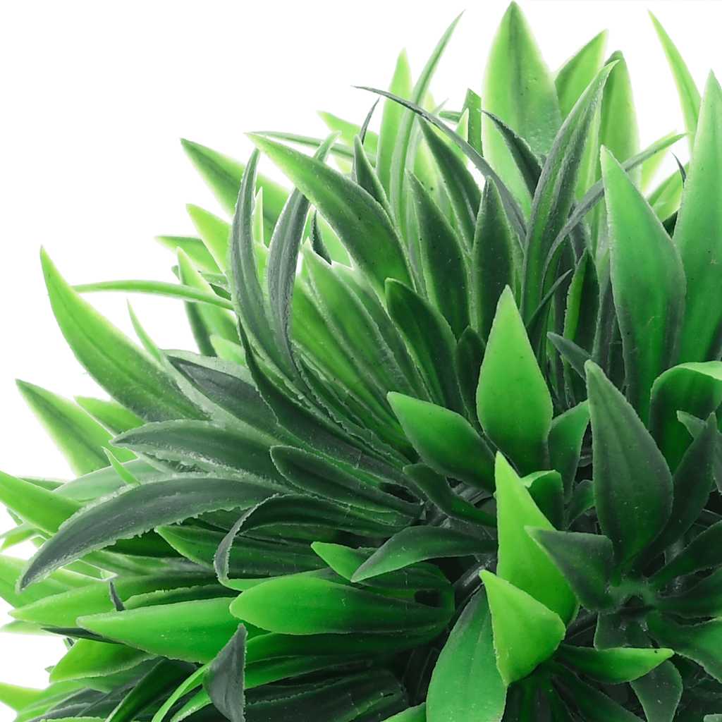 Close-up of Artificial Boxwood Balls with LED Lights 2 pcs Green 30 cm, highlighting the lush green texture and elegant design ideal for indoor or outdoor decor.