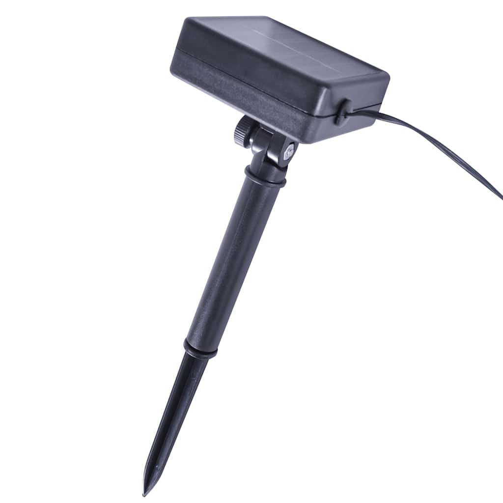 Beautiful arrangement of two Artificial Boxwood Balls with LED Lights 2 pcs Green 30 cm on a patio table, creating a warm and inviting outdoor living space.