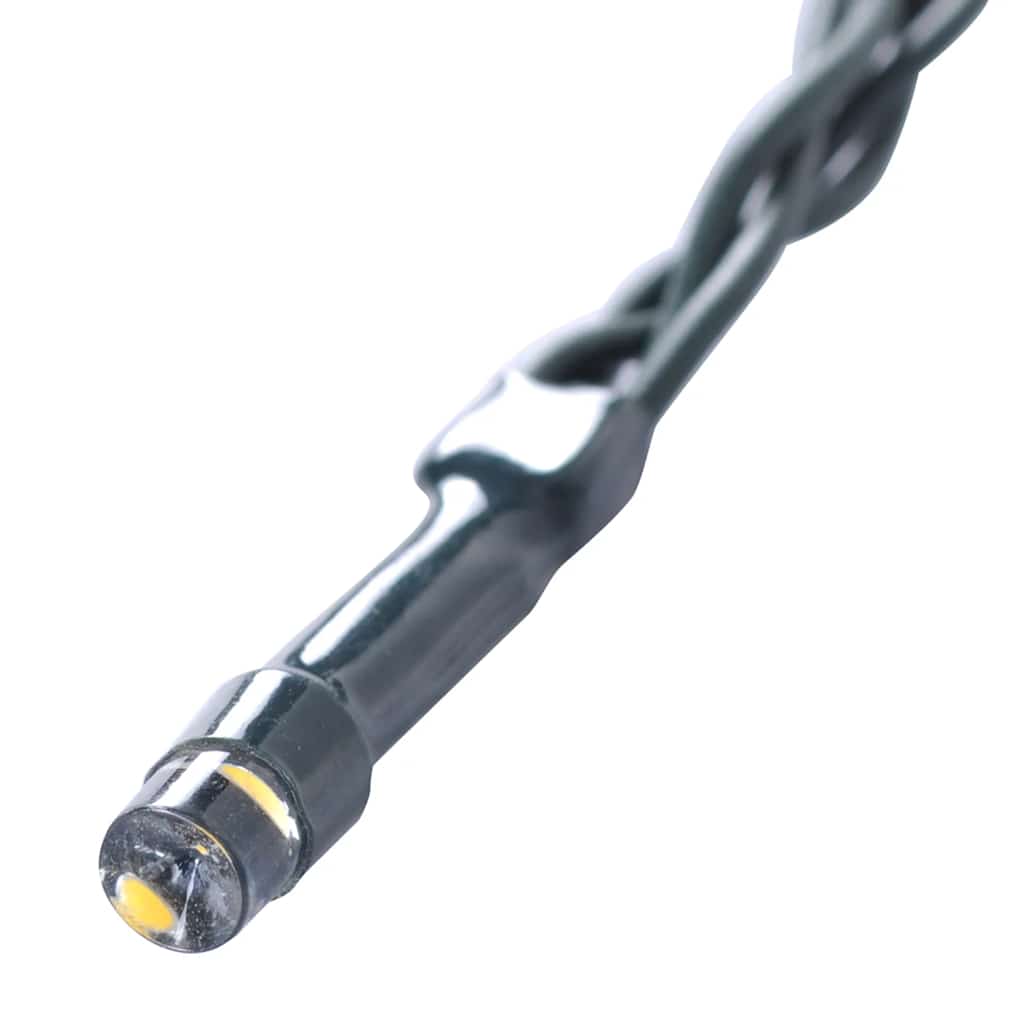 Two lovely Artificial Boxwood Balls with LED Lights 2 pcs Green 38 cm, showcasing realistic greenery and solar-powered illumination.