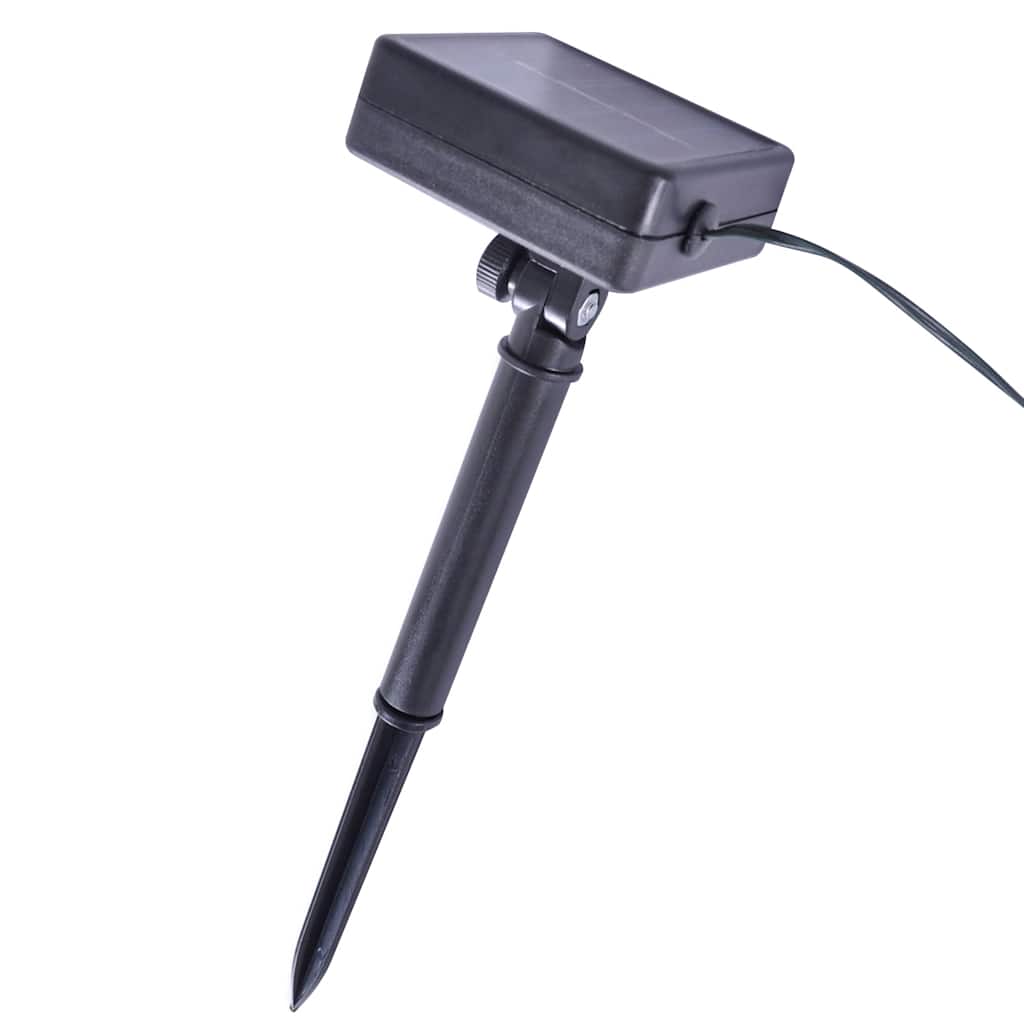 Nighttime scene featuring the Artificial Boxwood Balls with LED Lights 2 pcs Green 52 cm illuminated with warm white lights, creating a cozy ambiance.