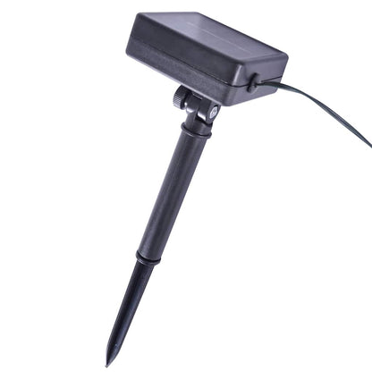 Nighttime scene featuring the Artificial Boxwood Balls with LED Lights 2 pcs Green 52 cm illuminated with warm white lights, creating a cozy ambiance.