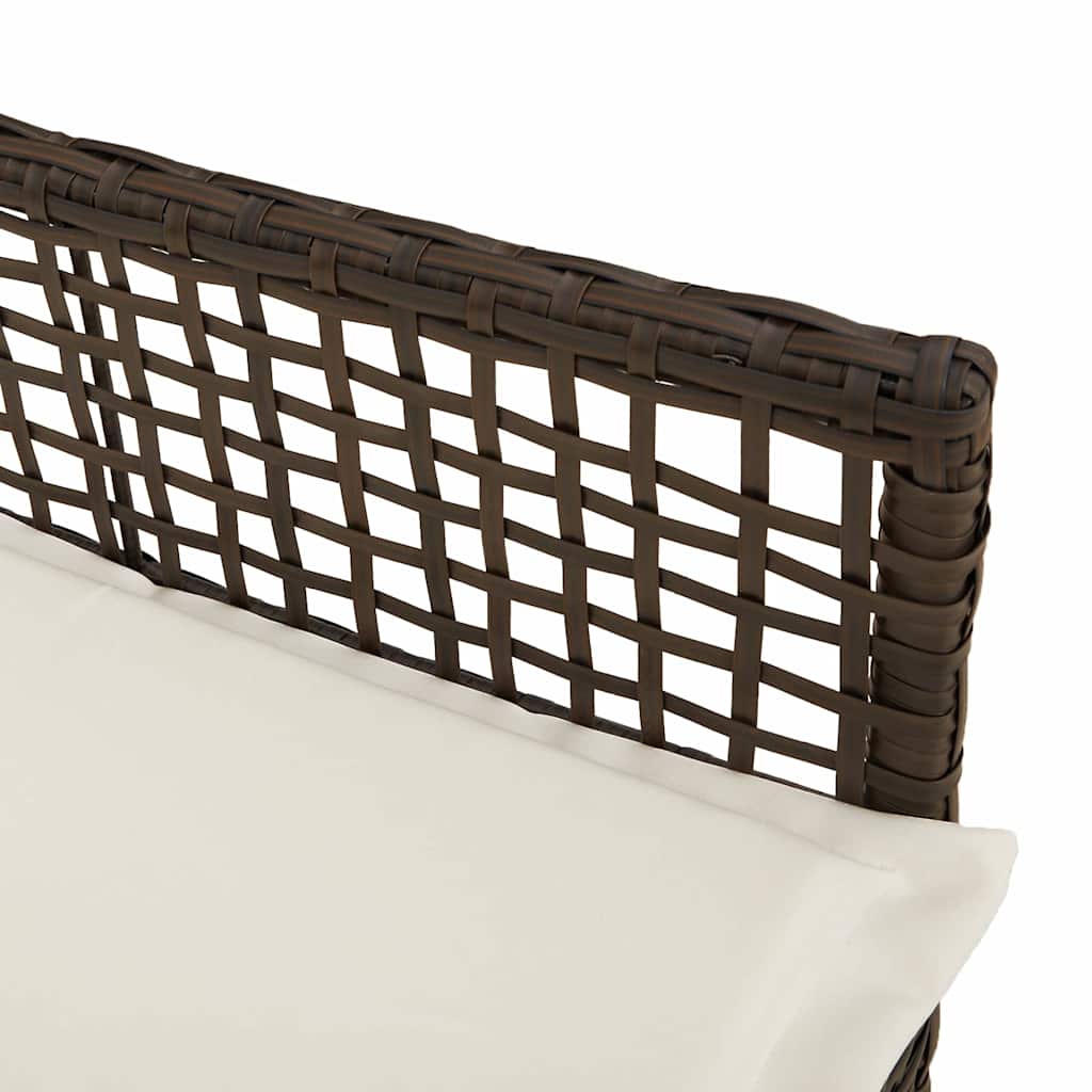 Garden Chair 2 pcs Brown 55 x 53 x 85 cm Poly Rattan