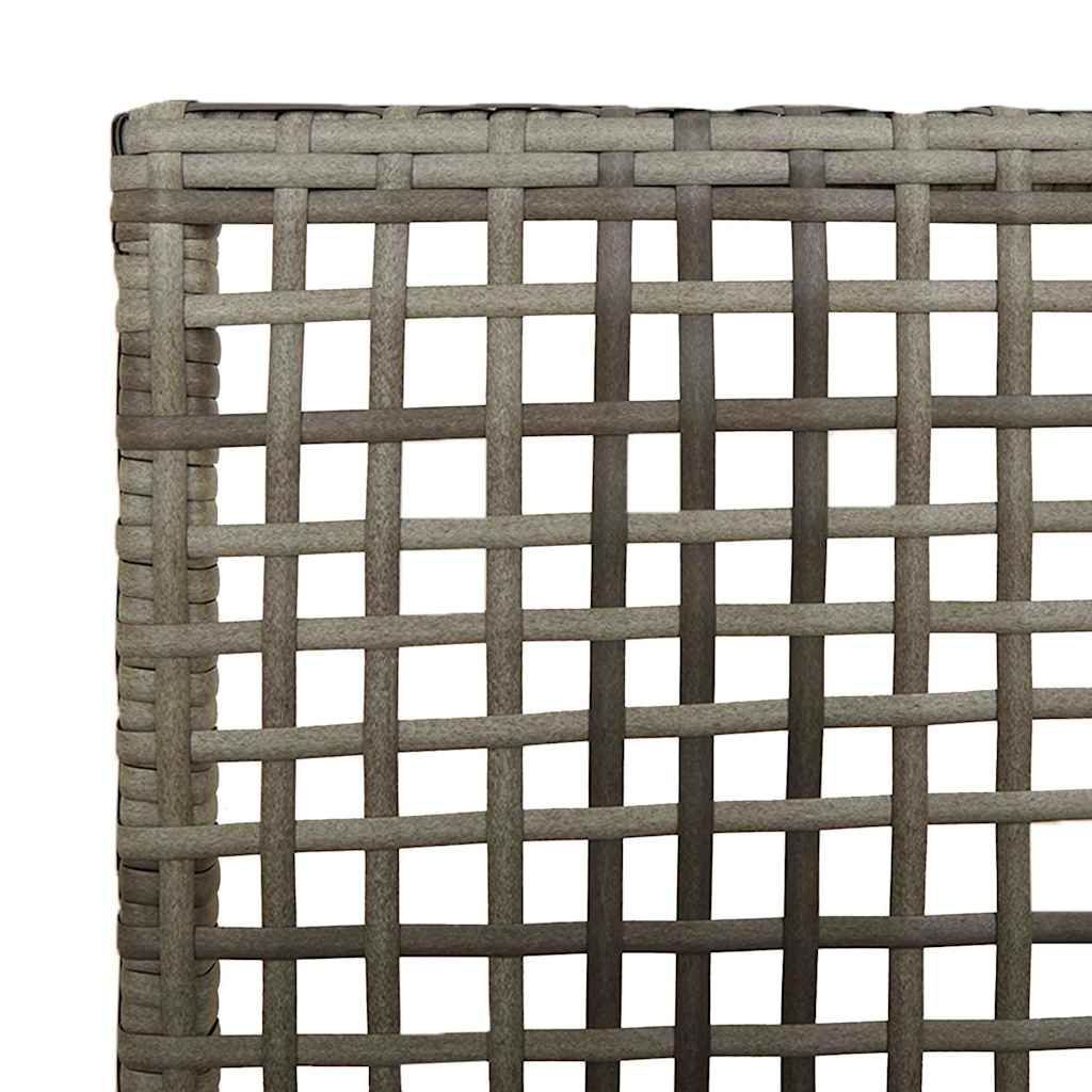 Garden Chair 2 pcs Grey 55 x 53 x 85 cm Poly Rattan