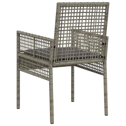 Garden Chair 2 pcs Grey 55 x 53 x 85 cm Poly Rattan