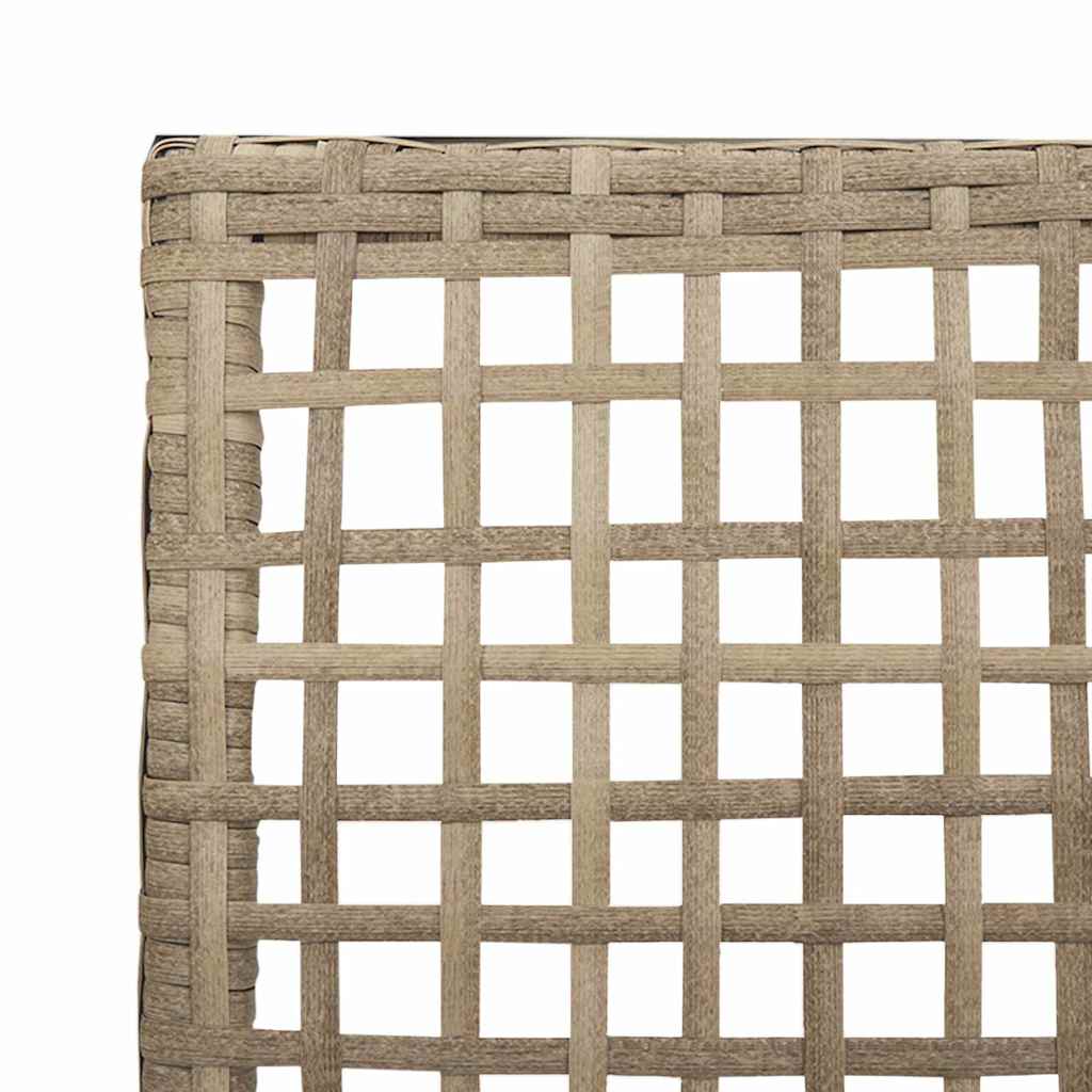 Garden Chair 2 pcs Beige 55 x 53 x 85 cm Poly Rattan