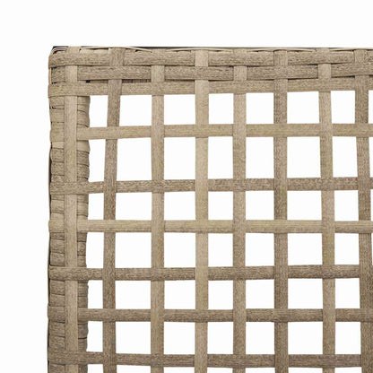 Garden Chair 2 pcs Beige 55 x 53 x 85 cm Poly Rattan